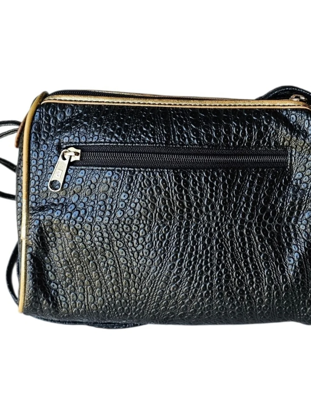 Vintage NAS Alentino Patchwork Animal Print Faux Leather Crossbody Bag